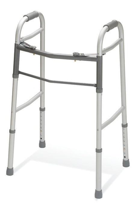 Medline Two-Button Folding Walkers without Wheels